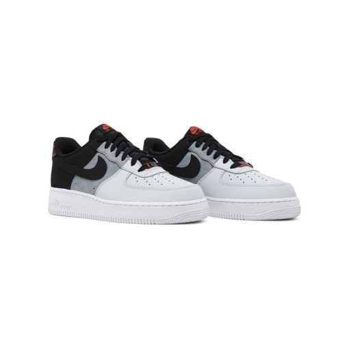 کتونی نایک ایرفورس 1 سه رنگ طوسی مشکی Nike Air Force 1 '07 LV8 Black Smoke Grey