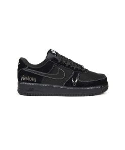 کتونی نایک ایرفورس 1 مشکی ونوم Nike AirForce 1 Low Venom
