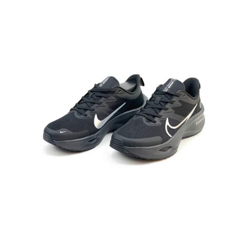 کتونی پیاده روی نایک زوم ایکس لبخند مشکی لوگو سفید Nike Running Air Zoom Smile Black White Logo