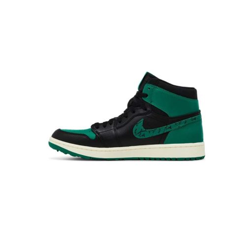 کفش نایک ایرجردن 1 ساق بلند مشکی سبز گلف Nike Air Jordan 1 High Eastside Golf 1961