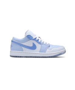 کفش نایک ایرجردن 1 ساق کوتاه آبی طوسی Nike Air Jordan 1 Low SE Mighty Swooshers