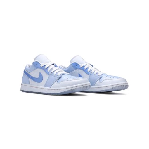 کفش نایک ایرجردن 1 ساق کوتاه آبی طوسی Nike Air Jordan 1 Low SE Mighty Swooshers