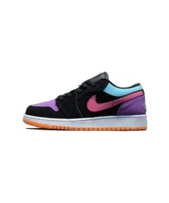 کفش نایک ایرجردن 1 ساق کوتاه تا به تا رنگی Nike Air Jordan 1 Low GS Candy
