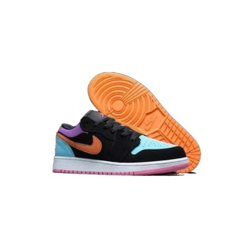 کفش نایک ایرجردن 1 ساق کوتاه تا به تا رنگی Nike Air Jordan 1 Low GS Candy