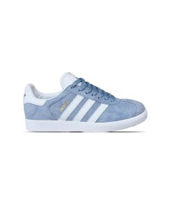 کفش کژوال آدیداس گزل طوسی آبی کمرنگ Adidas Gazelle Light Blue Grey