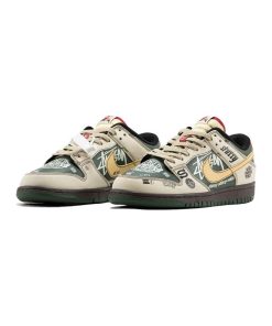 کفش کژوال نایک اس بی دانک استاسی کرم سبز Nike Sb Dunk Low Stussy BMW M3