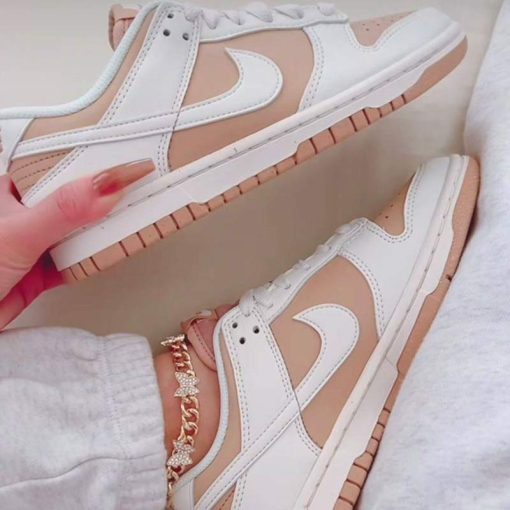کفش کژوال نایک اس بی دانک کرم قهوه ای Nike Sb Dunk Low Next Nature Hemp