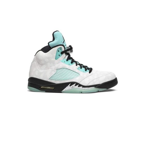نایک ایرجردن 5 سفید سبز ایسلندی Nike Air Jordan 5 Retro Island Green