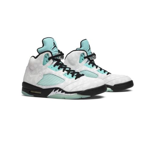 نایک ایرجردن 5 سفید سبز ایسلندی Nike Air Jordan 5 Retro Island Green