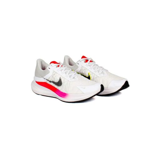کتونی تنیس نایک وینفلو 8 سفید صورتی Nike Winflo 8 Feminino