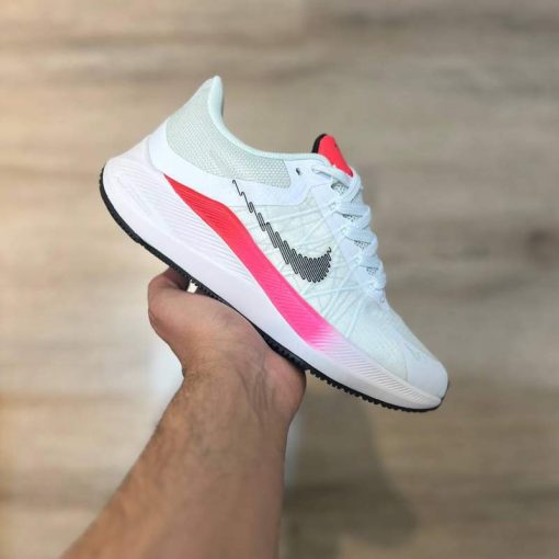 کتونی تنیس نایک وینفلو 8 سفید صورتی Nike Winflo 8 Feminino