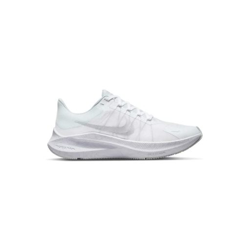 کتونی تنیس نایک وینفلو 8 سفید نقره ای Nike Winflo 8 White Silver