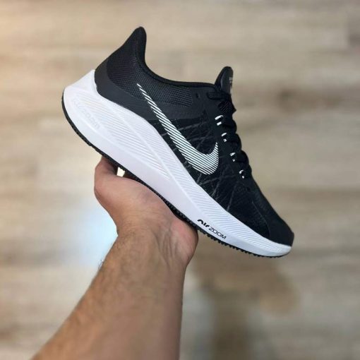 کتونی تنیس نایک وینفلو 8 مشکی سفید Nike Winflo 8 Black White