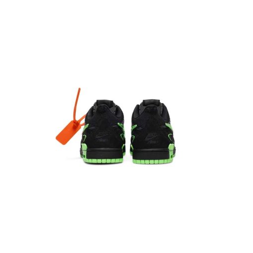 کتونی رابر دانک آفوایت مشکی سبز Nike Air Rubber Dunk Off White Green Strike
