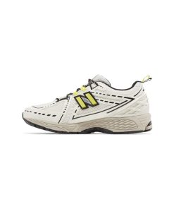 کتونی رانینگ نیوبالانس 1906R کرم مشکی زرد New Balance 1906R GANNI Egret