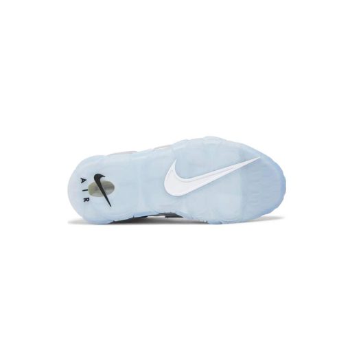 کتونی نایک ایر آپتمپو خاکی سفید نقره ای Nike Air More Uptempo White Chrome