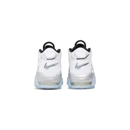 کتونی نایک ایر آپتمپو خاکی سفید نقره ای Nike Air More Uptempo White Chrome