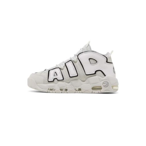 کتونی نایک ایر آپتمپو خاکی کرم سفید Nike Air More Uptempo Photon Dust