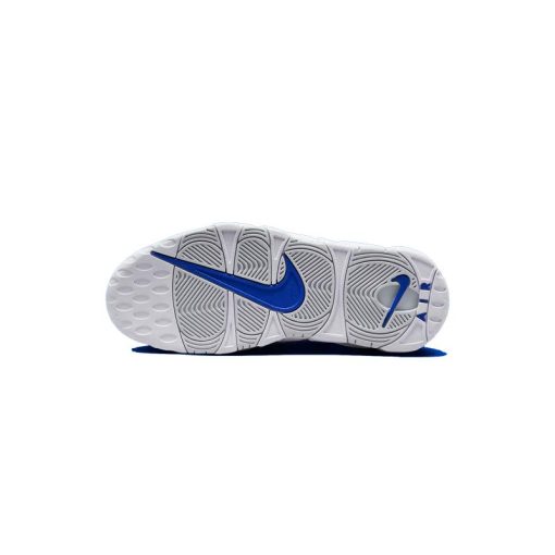 کتونی نایک ایر آپتمپو طوسی سفید آبی نقش برجسته Nike Air More Uptempo Embossed White Royal