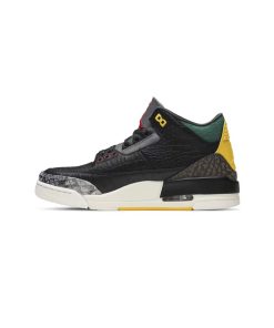 کتونی نایک ایرجردن 3 مشکی سبز زرد Nike Air Jordan 3 Retro SE Animal Instinct 2.0