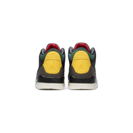 کتونی نایک ایرجردن 3 مشکی سبز زرد Nike Air Jordan 3 Retro SE Animal Instinct 2.0