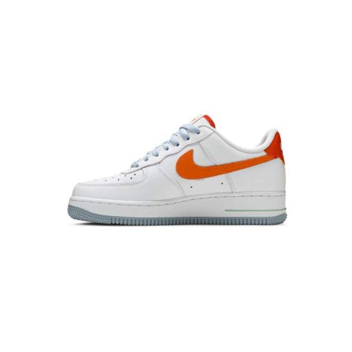 کتونی نایک ایرفورس 1 سفید نارنجی Nike Air Force 1 07 LV8 Be Kind