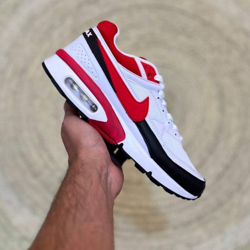کتونی نایک ایرمکس سفید قرمز Nike Airmax BW White Sport Red