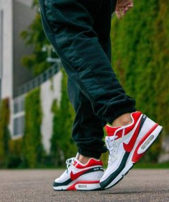 کتونی نایک ایرمکس سفید قرمز Nike Airmax BW White Sport Red