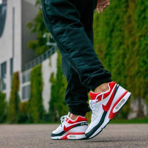 کتونی نایک ایرمکس سفید قرمز Nike Airmax BW White Sport Red