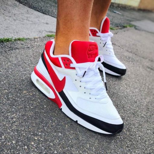 کتونی نایک ایرمکس سفید قرمز Nike Airmax BW White Sport Red
