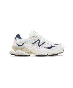 کتونی نیوبالانس 9060 سفید کرم سورمه ای New Balance 9060 White Navy Blue