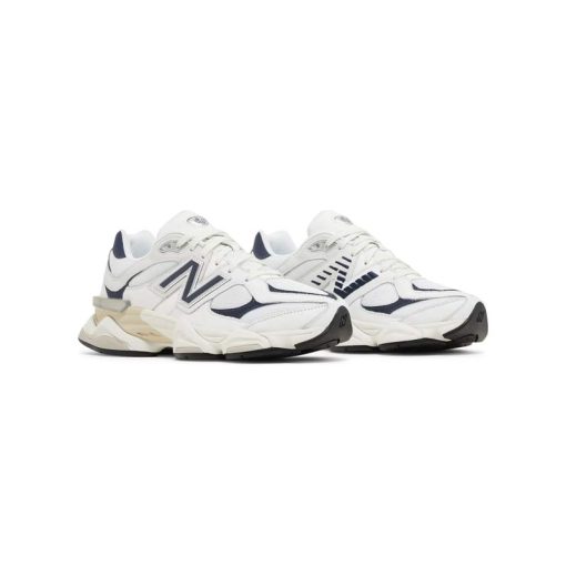 کتونی نیوبالانس 9060 سفید کرم سورمه ای New Balance 9060 White Navy Blue