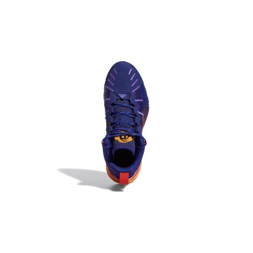 کفش بسکتبال آدیداس آبی بنفش قرمز زرد Adidas D Rose Son of Chi Purple Rush Vivid Red