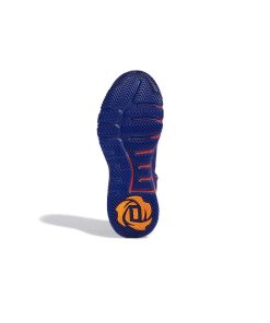 کفش بسکتبال آدیداس آبی بنفش قرمز زرد Adidas D Rose Son of Chi Purple Rush Vivid Red