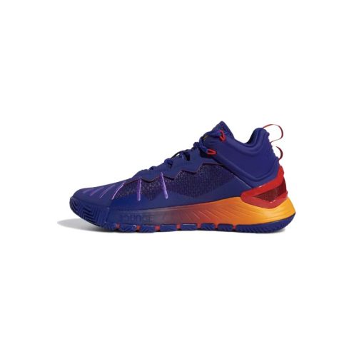 کفش بسکتبال آدیداس آبی بنفش قرمز زرد Adidas D Rose Son of Chi Purple Rush Vivid Red