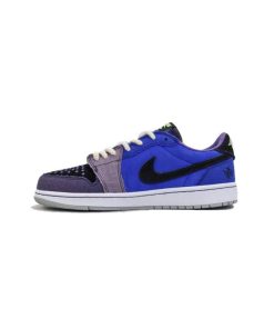 کفش نایک ایرجردن 1 ساق کوتاه وودو آبی Nike Air Jordan 1 Low OG Voodoo Blue