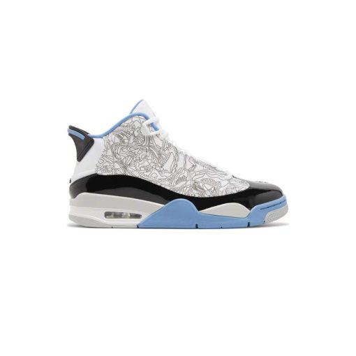 کفش نایک ایرجردن زیرو سفید آبی Nike Air Jordan Dub Zero Legend Blue