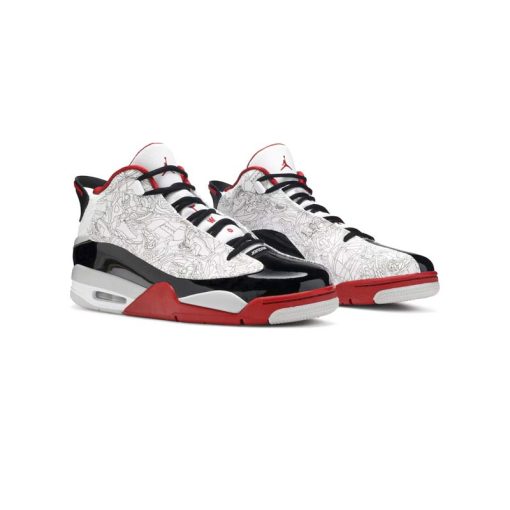 کفش نایک ایرجردن زیرو سفید قرمز Nike Air Jordan Dub Zero Varsity Red