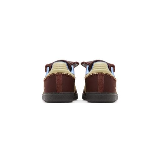 کتونى آدیداس سامبا ولز بانر زرشکی کرم Adidas Samba Wales Bonner Nylon Fox Brown