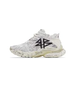 کتونی بالنسیاگا رانر گرافیتی سفید مشکی Balenciaga Runner Sneaker Graffiti – White Black