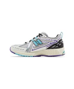 کتونی رانینگ نیوبالانس 1906R سفید آبی بنفش New Balance 1906R Hornets