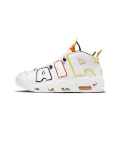 کتونی نایک ایر آپتمپو سفید نارنجی زرد Nike Air More Uptempo Rayguns