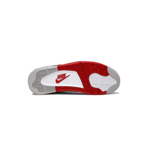 کتونی نایک ایرجردن 4 سفید مشکی قرمز Nike Air Jordan 4 Retro OG Fire Red
