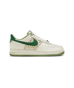 کتونی نایک ایرفورس 1 سفید سبز Nike Air Force 1 Low NAI-KE Green