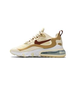 کتونی نایک ایرمکس 270 ری اکت زرد قهوه ای Nike Air Max 270 React Equestrian