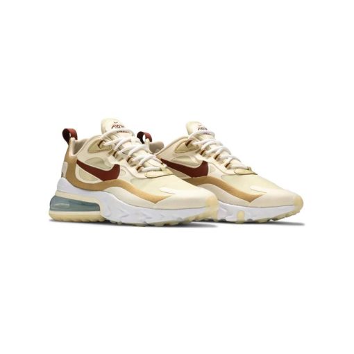 کتونی نایک ایرمکس 270 ری اکت زرد قهوه ای Nike Air Max 270 React Equestrian
