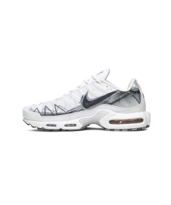 کتونی نایک ایرمکس تی ان پلاس سفید طوسی Nike Air Max Plus La Requin White