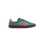 کفش آدیداس گزل گوچی سبز صورتی Adidas Gazelle Gucci Green GG Monogram
