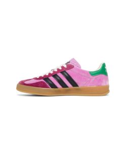 کفش آدیداس گزل گوچی صورتی Adidas Gazelle Gucci Pink Velvet