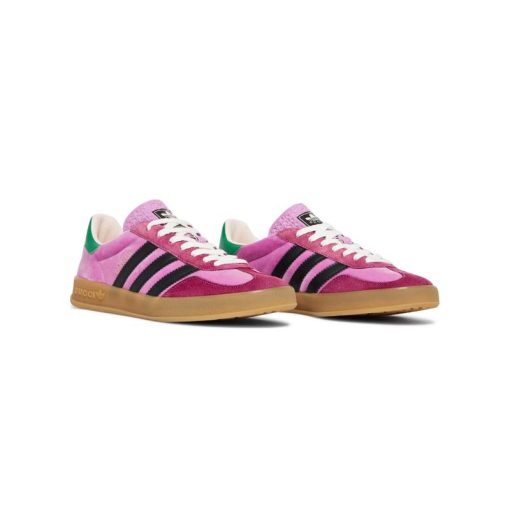 کفش آدیداس گزل گوچی صورتی Adidas Gazelle Gucci Pink Velvet